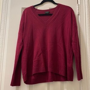 J. Crew Maroon Cashmere Sweater